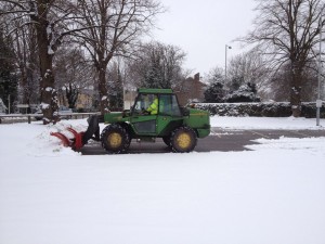 snow ploughing machine