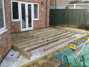 domestic landscaping job
